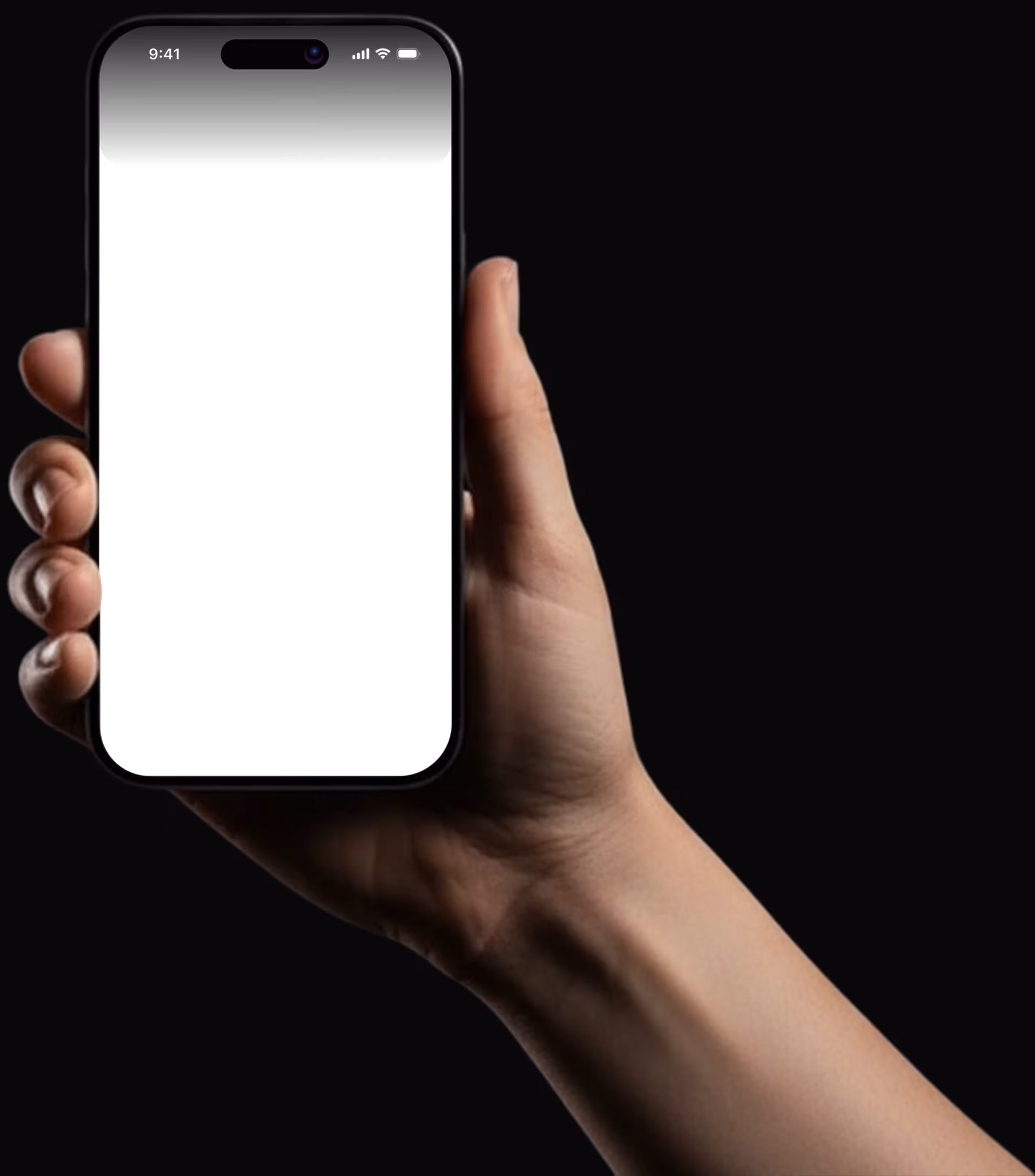 Hand holding a phone showing video content
